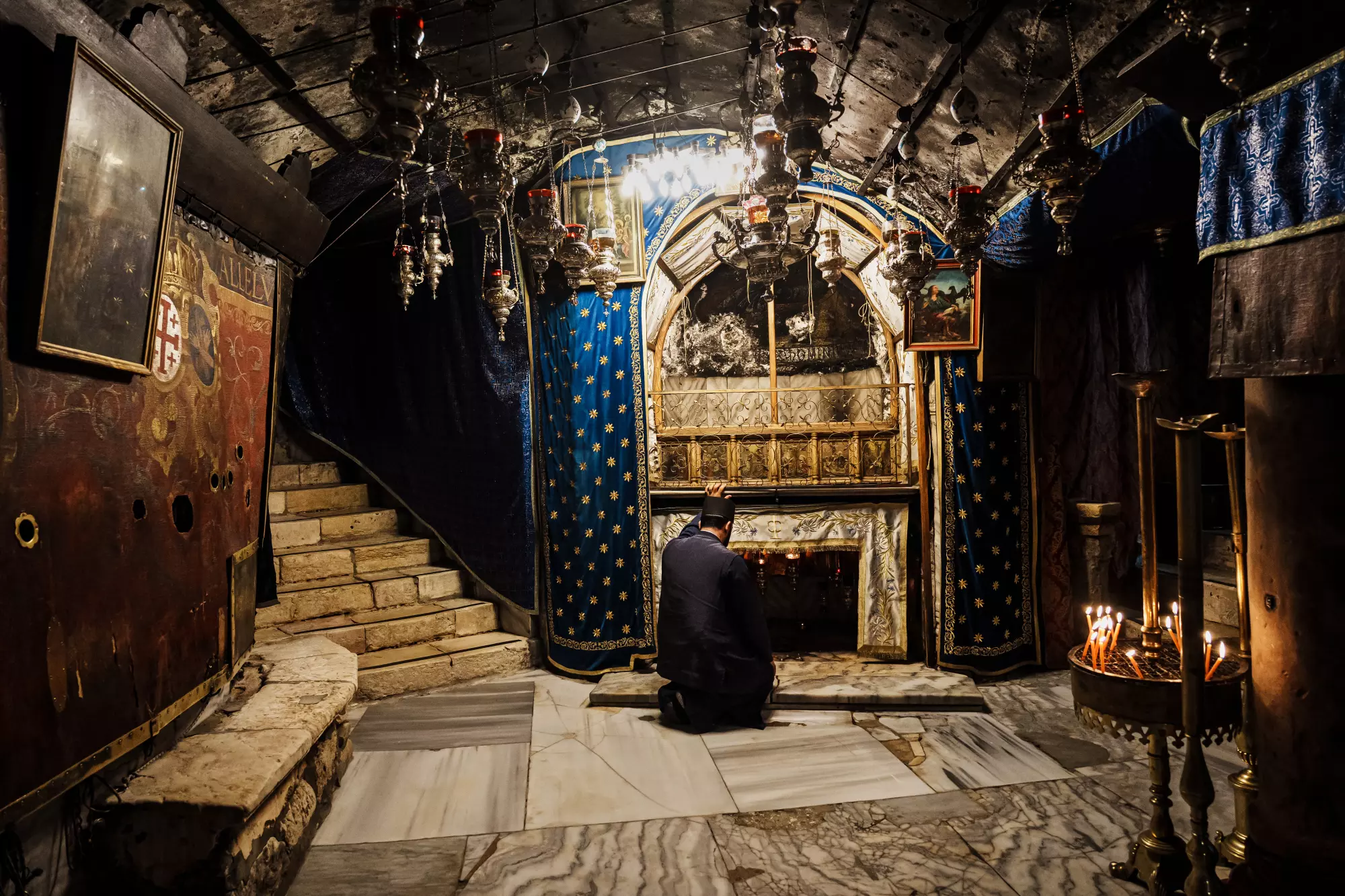 Inside of the Church of the Nativity